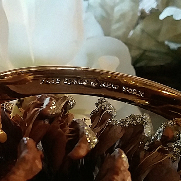 KATE SPADE gold and black bangle bracelet - Picture 2 of 4